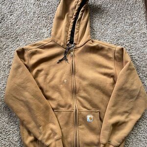 Carhartt Tan Full-Zip Sweatshirt